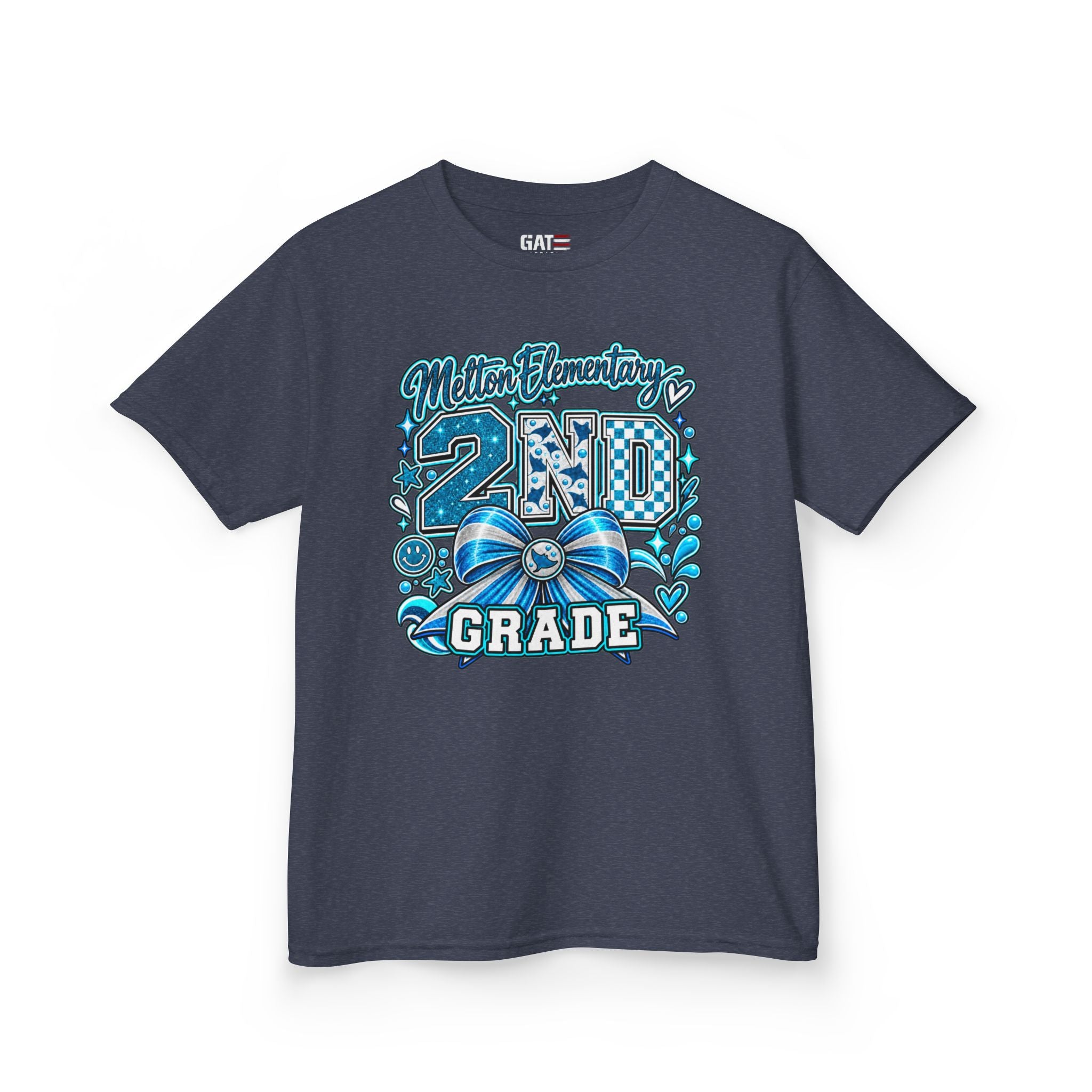 Melton 2nd Grade Kids T‑Shirt — Ribbon Design