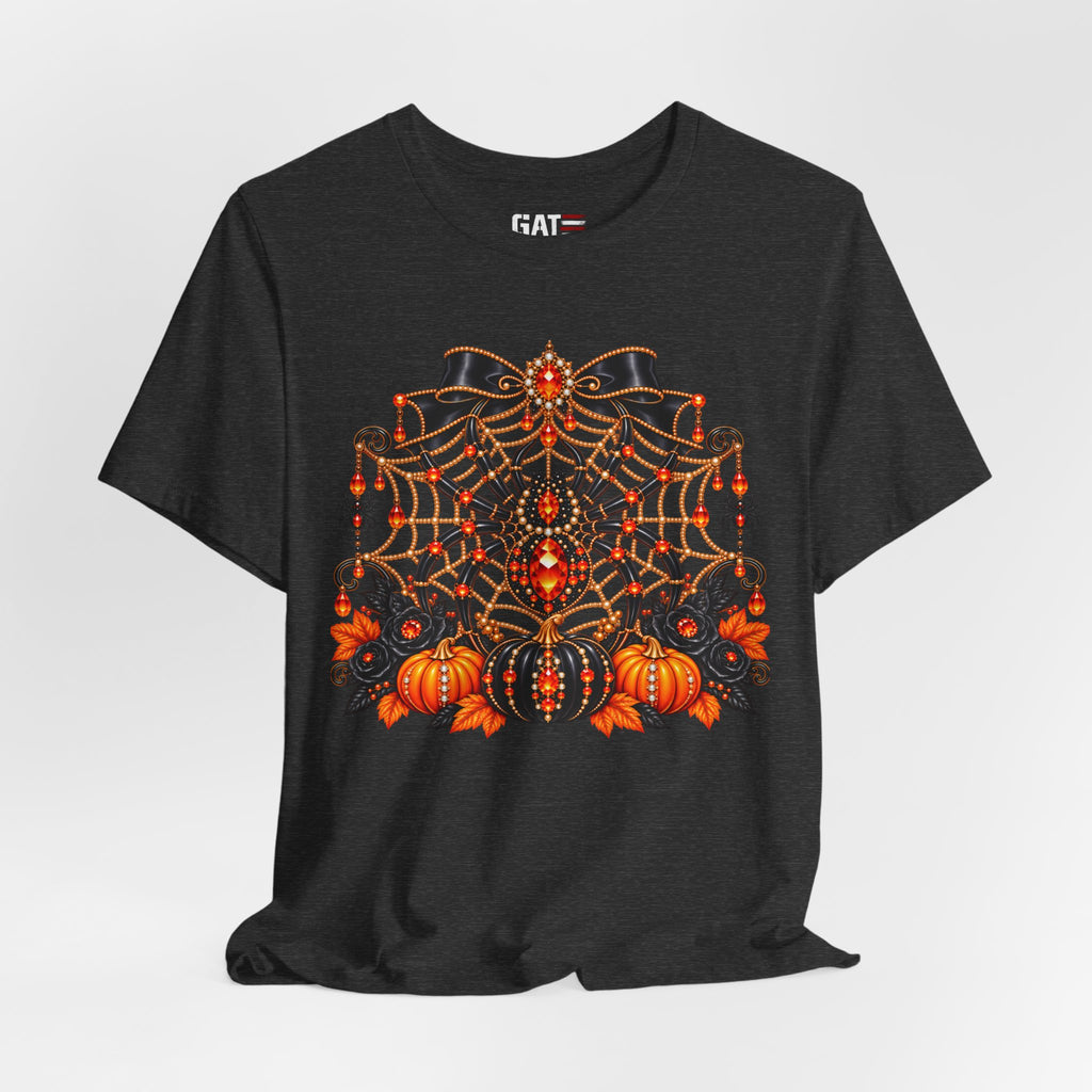 Halloween Spider & Pumpkins T‑Shirt