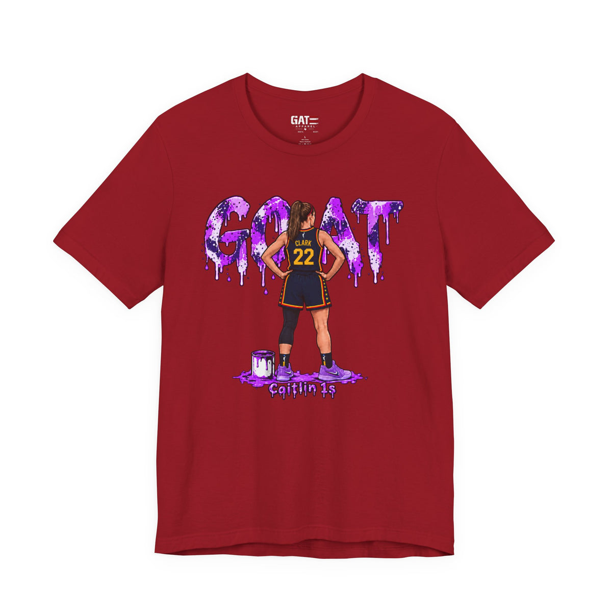 Caitlin Clark Caitlin 1s GOAT Purple Fade Sneaker Shirt