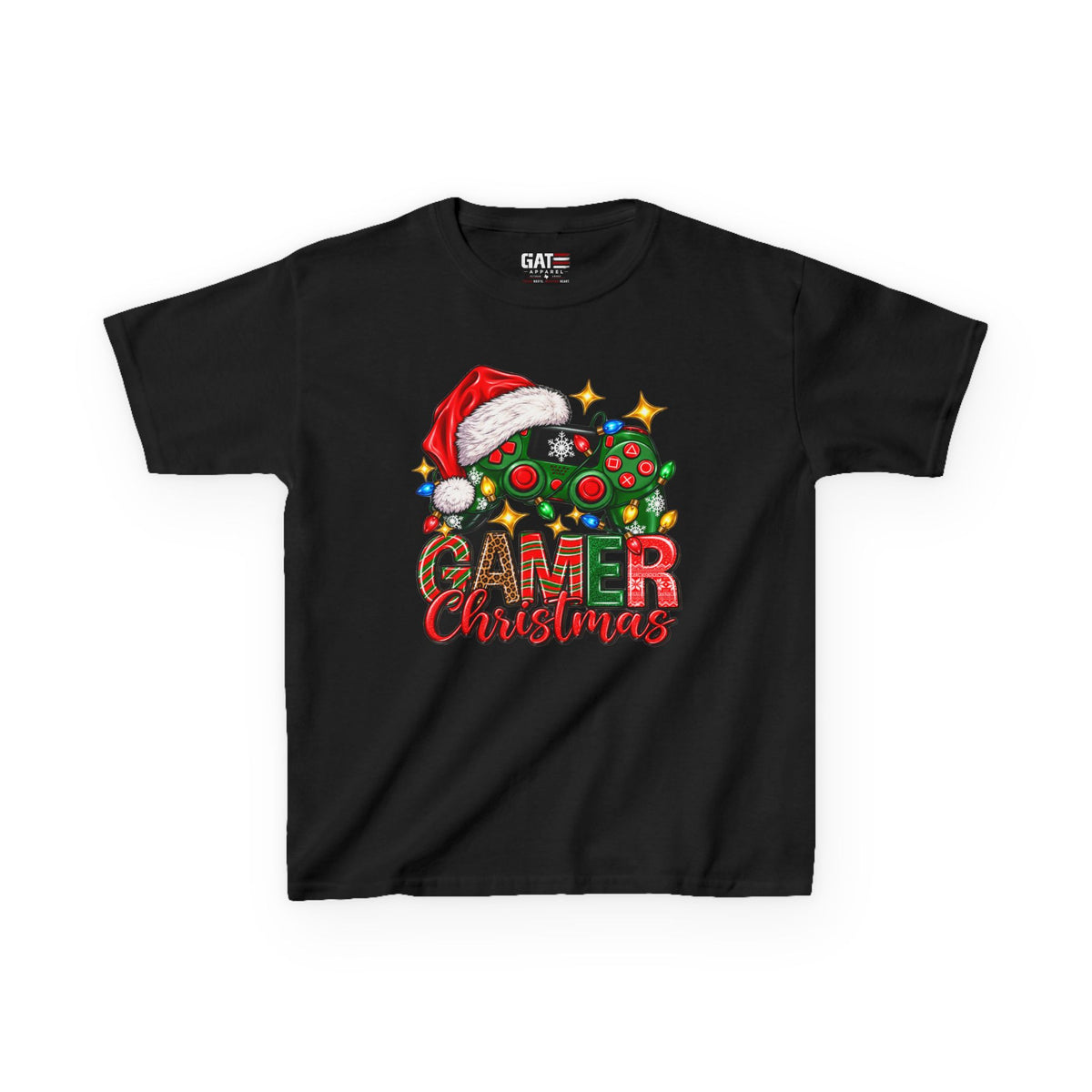 Kids Gamer Christmas T-Shirt | Holiday Gaming Tee - product image 1