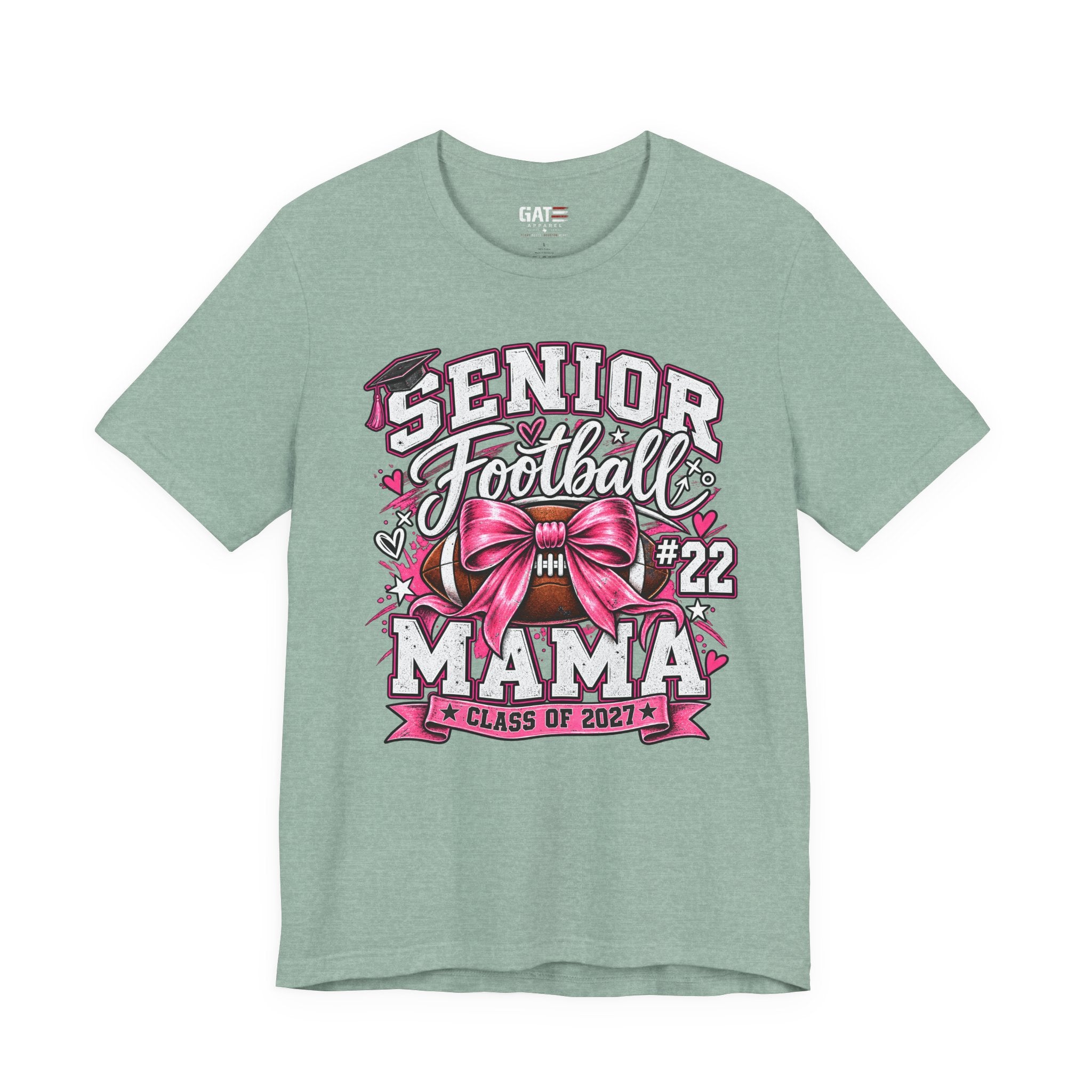 Football Mom Personalized Shirt Custom Player Name Number Helmet Game Day Tee