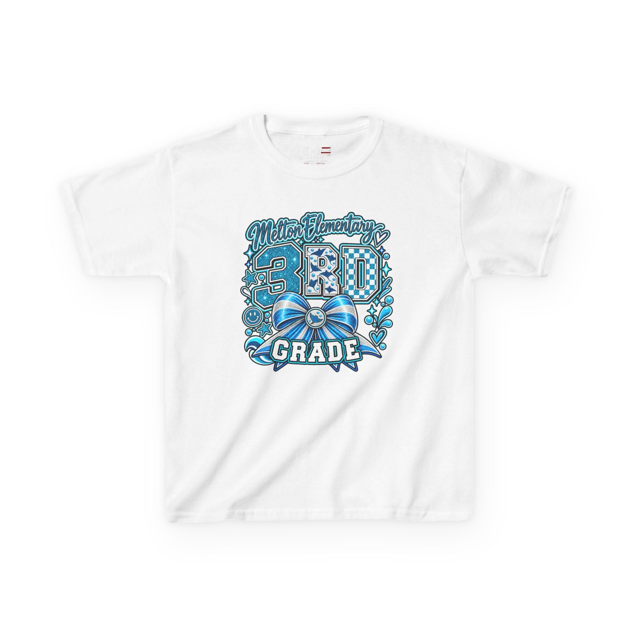 Melton 3rd Grade Kids T‑Shirt — Ribbon Design
