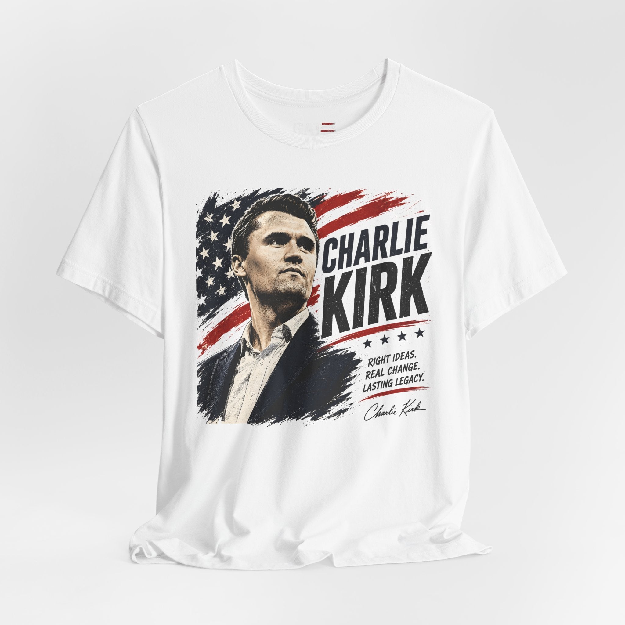 Charlie Kirk Shirt Conservative Patriotic T Shirt Republican American Flag Tee USA Freedom Gift Political Apparel