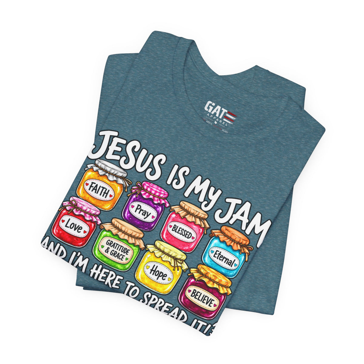 Jesus Is My Jam T-Shirt — Faith Jam Jars Graphic Tee
