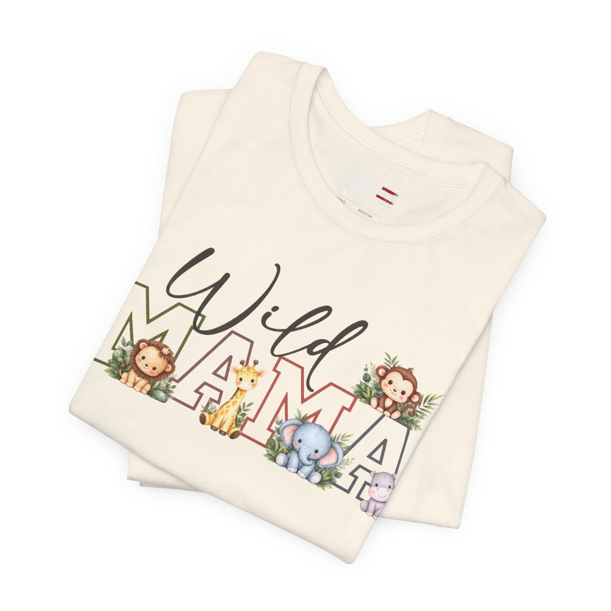 Wild Mama Tee — Cute Jungle Animal Mom Shirt