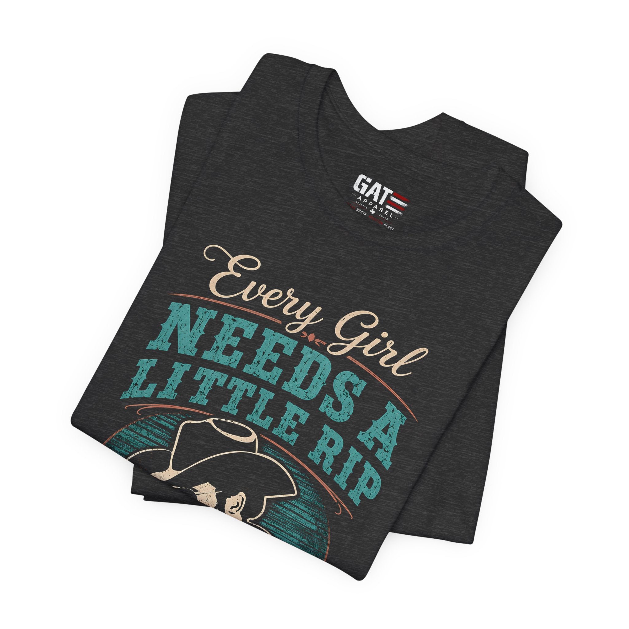 Every Girl Needs A Little Rip In Their Jeans Blue Text Shirt |Dutton Ranch | Yellowstone Inspired Shirt