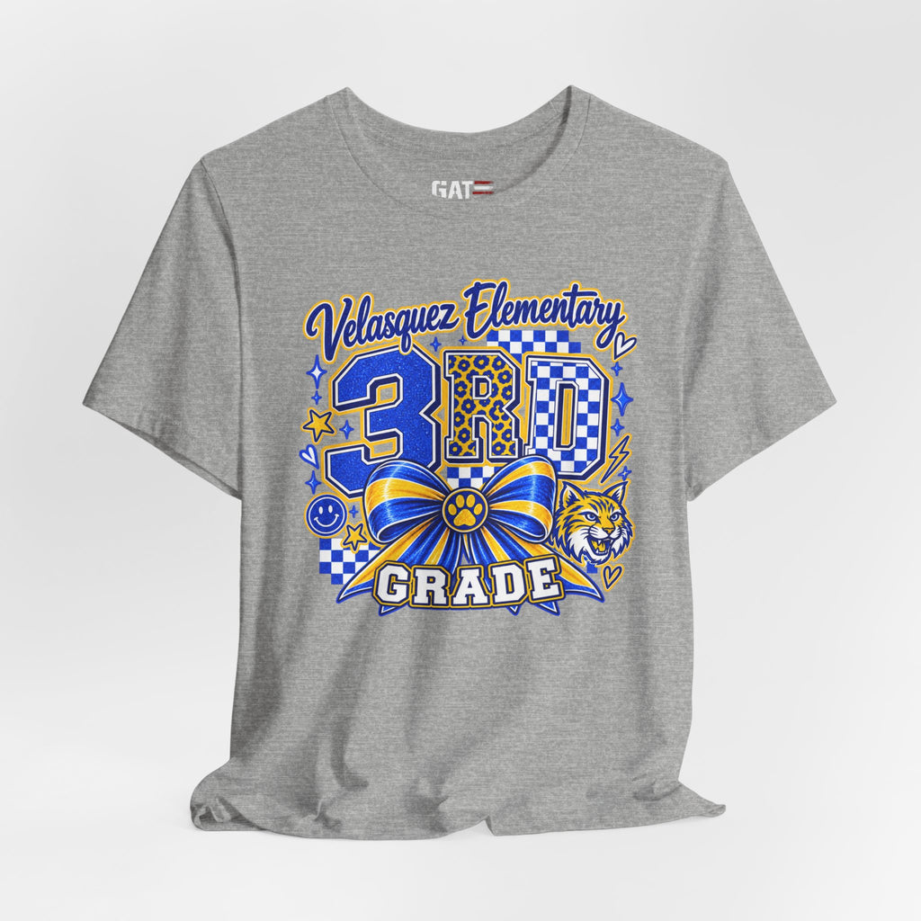Custom School Shirt Personalized Coquette Bow School Spirit Teacher Student Tee