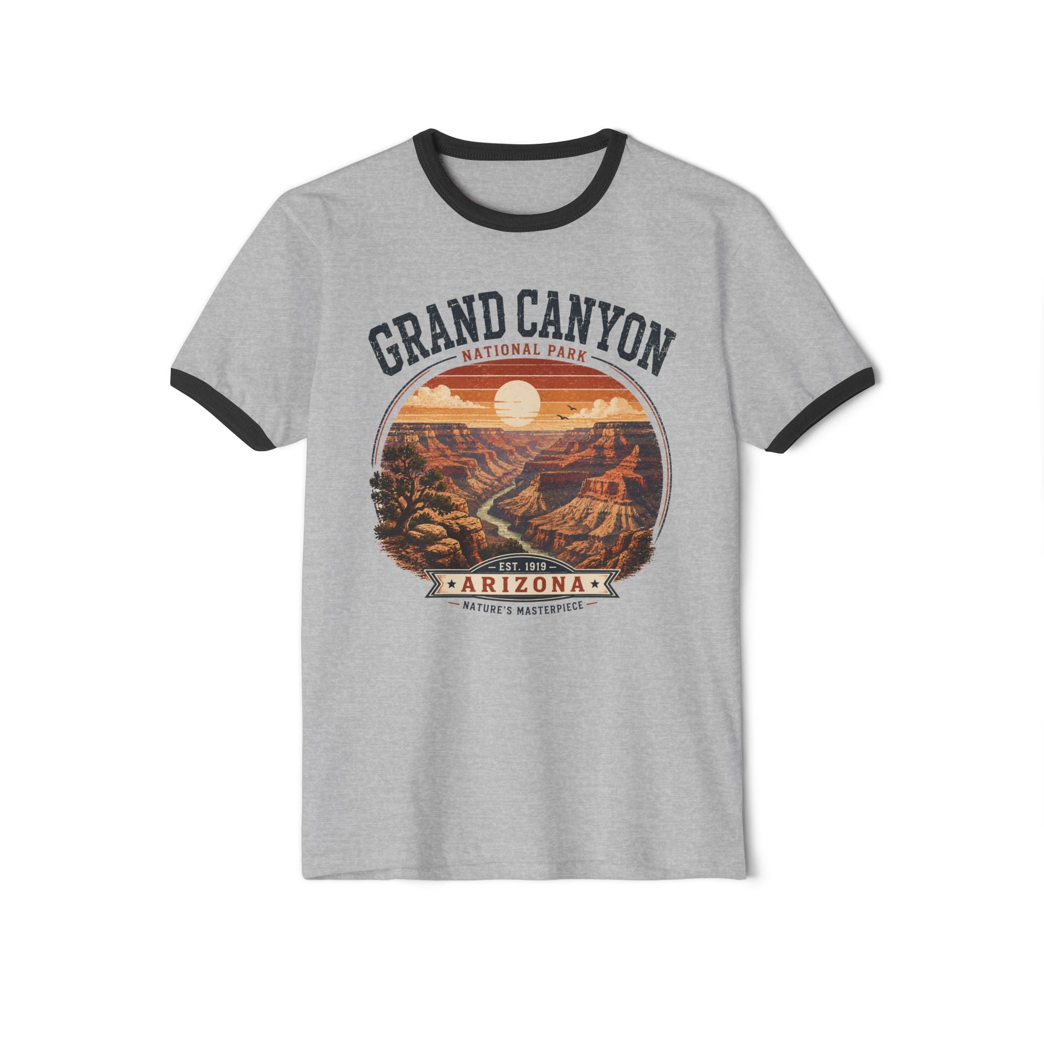 Grand Canyon Ringer T-Shirt — Vintage Arizona Park Tee