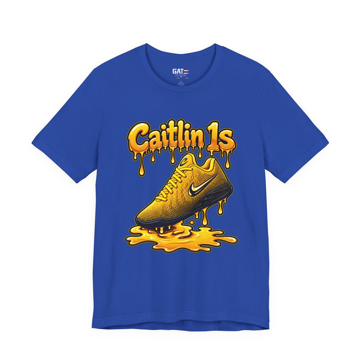 Caitlin Clark Caitlin 1s Iowa Yellow Paint Sneaker Shirt