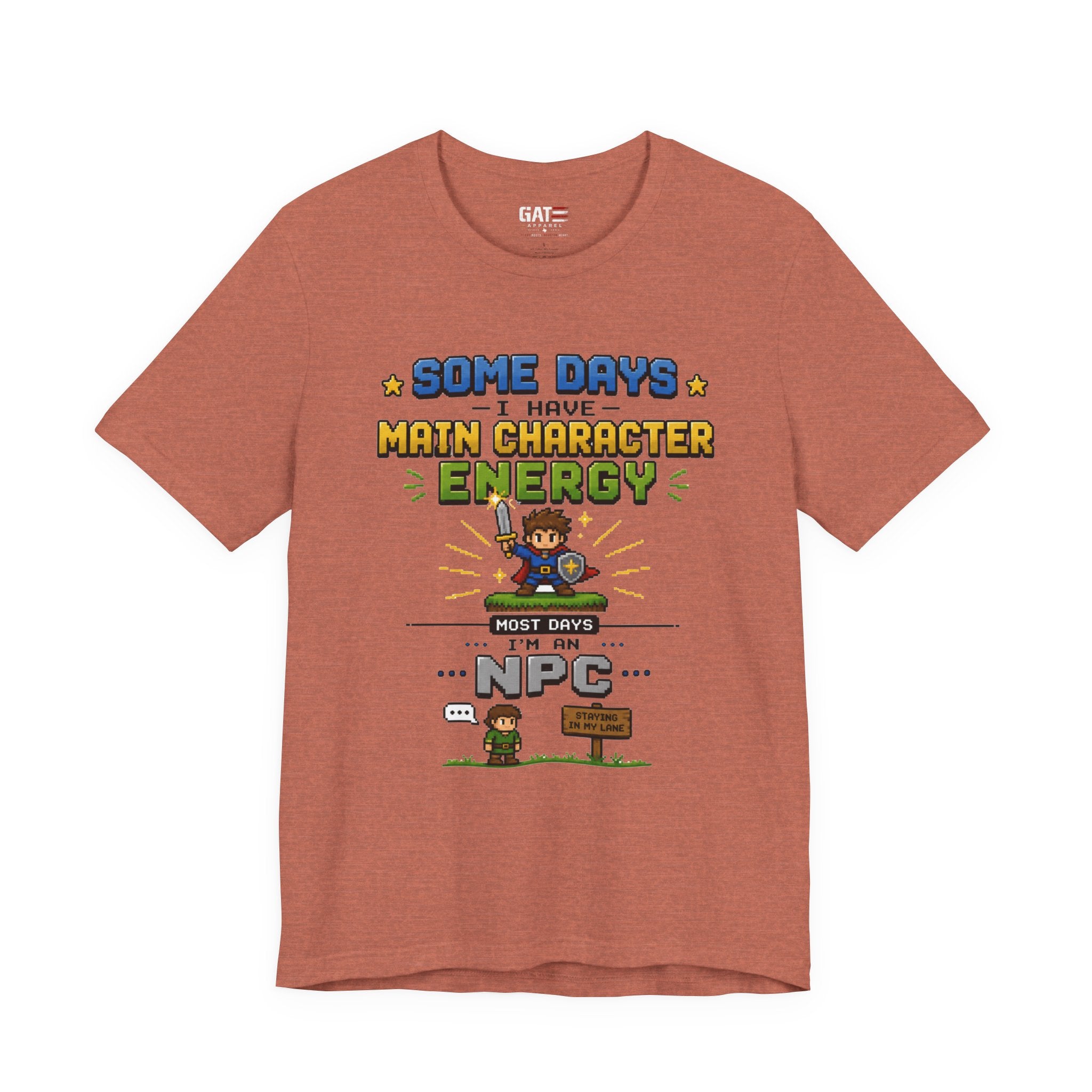 Main Character Energy Shirt | Retro Gaming Tee