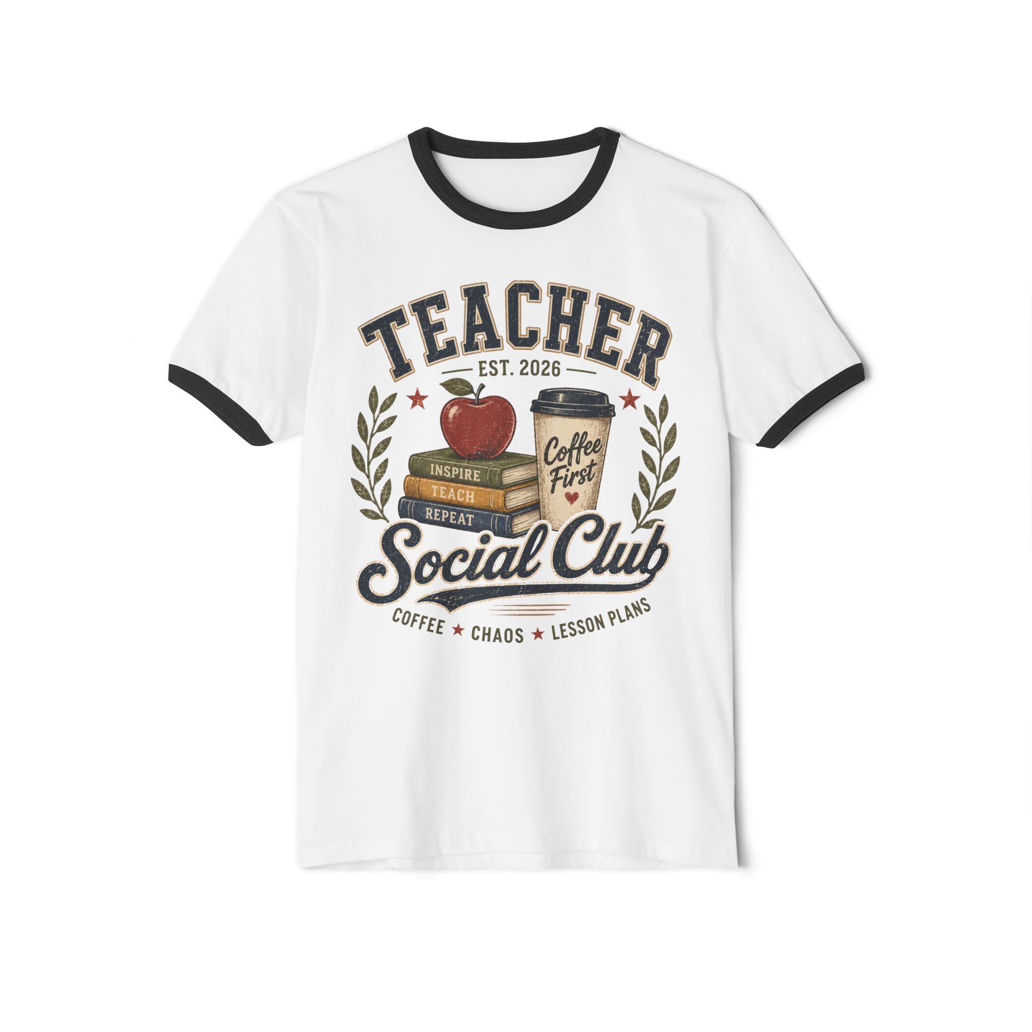 Copy of Yellowstone National Park Ringer T-Shirt — Retro Geyser Graphic