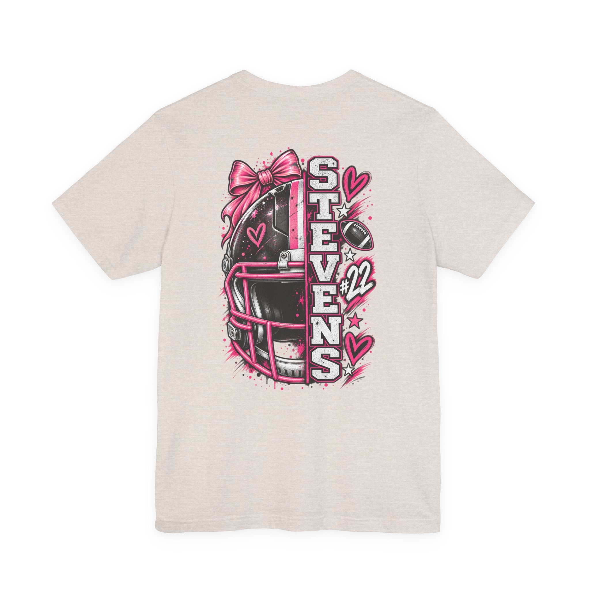 Football Mom Personalized Shirt Custom Player Name Number Helmet Game Day Tee