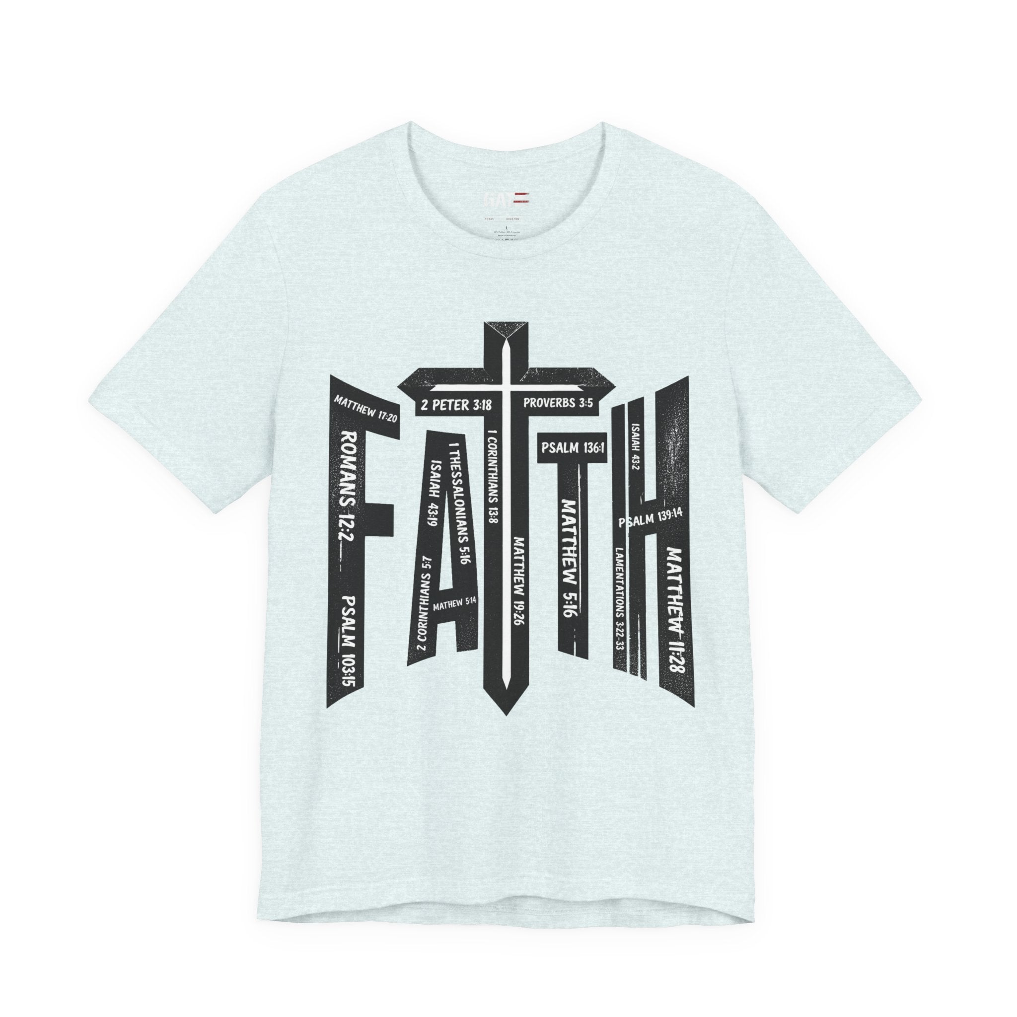Faith Cross T-Shirt – Bible Verse Reference Graphic Tee