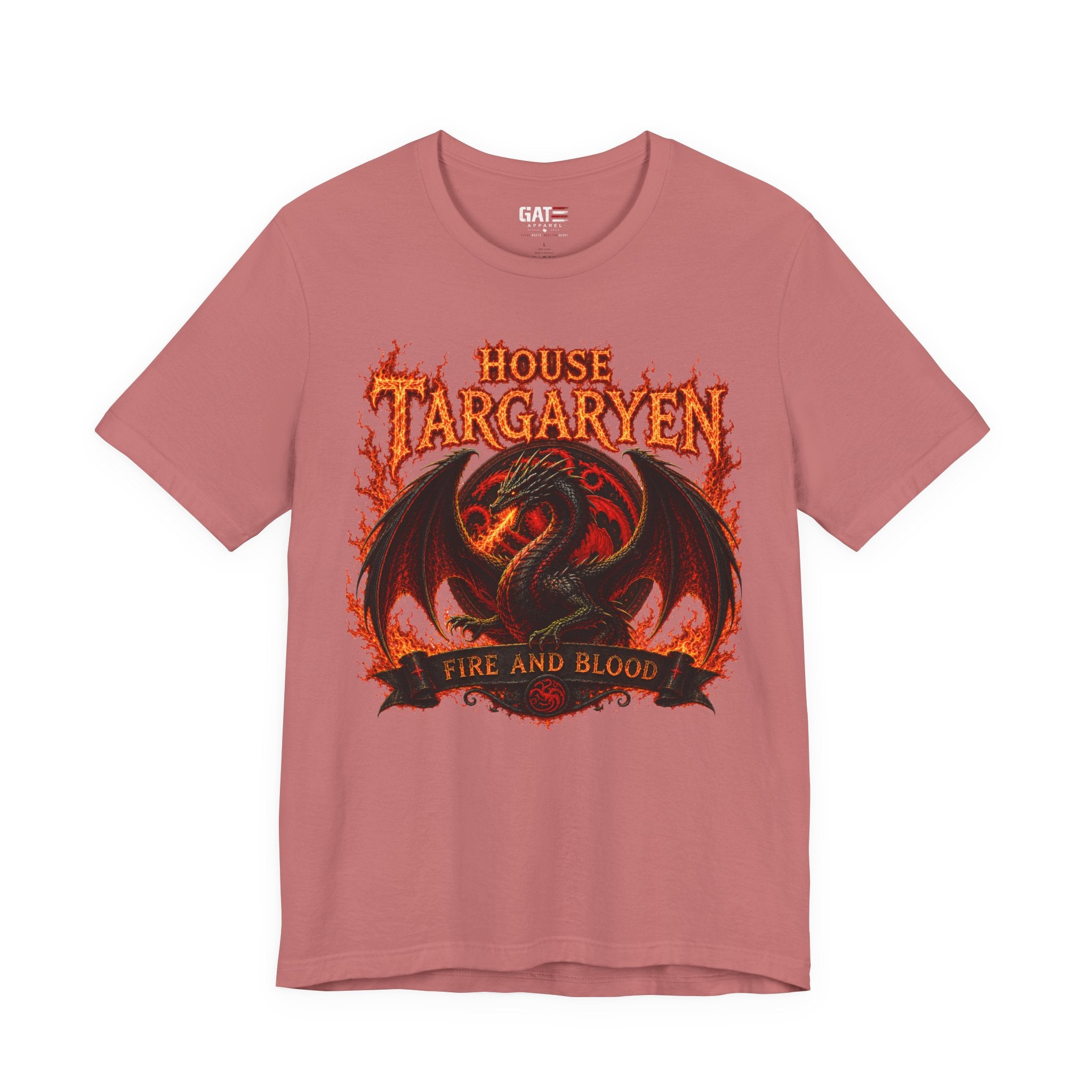 Targaryen Dragon Tee — "House Targaryen: Fire and Blood" Graphic T-Shirt