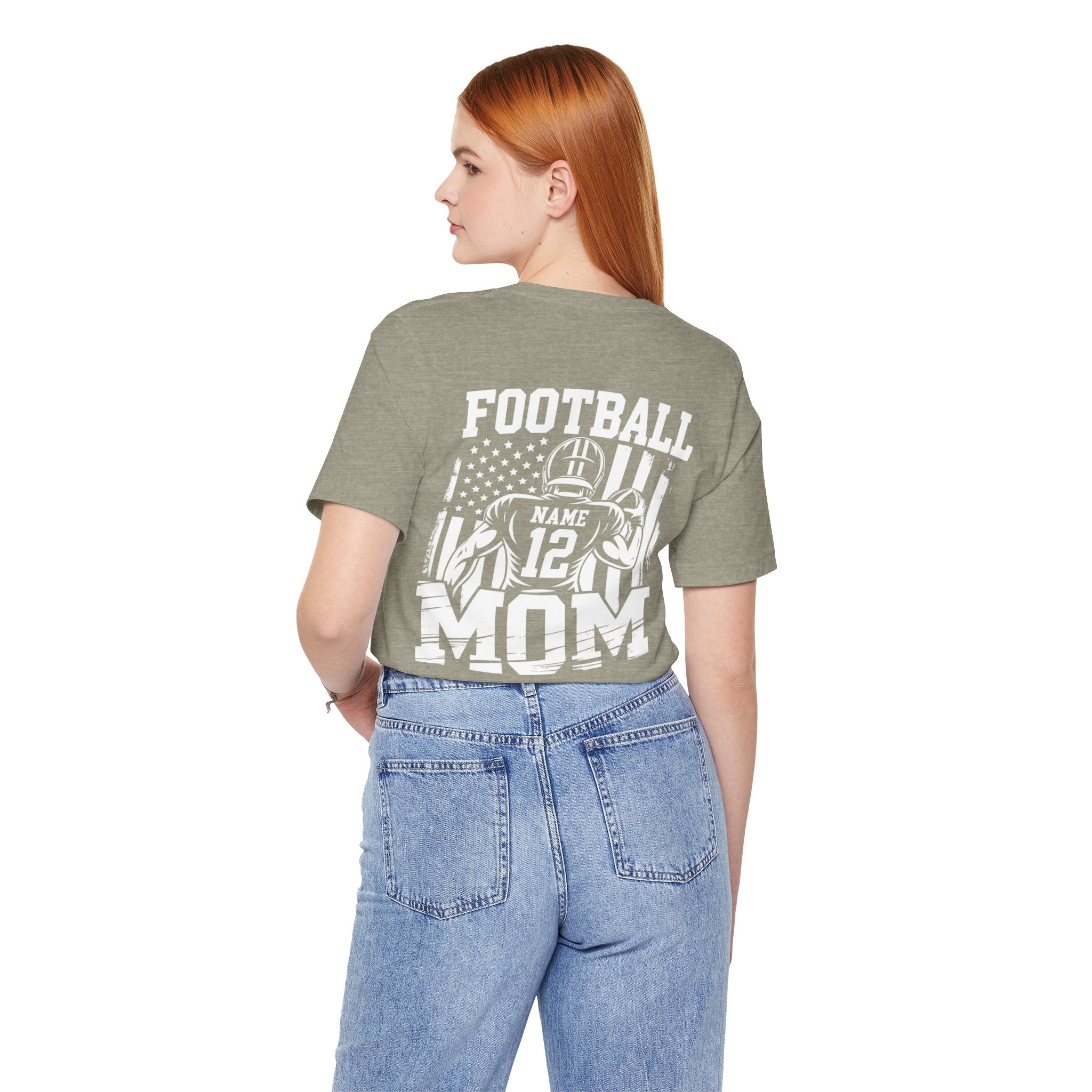 Football Mom Personalized Shirt Custom Player Name Number Game Day Tee