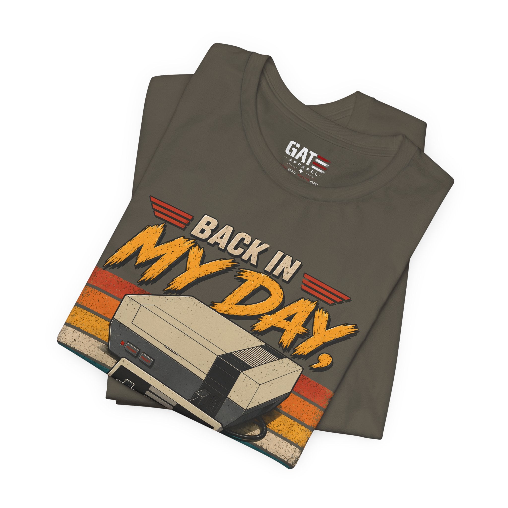 Funny Retro Gamer Shirt, Back In My Day We Didn't Have A Save Option, Vintage Gaming T Shirt, Old School Gamer Gift, Video Game Tee