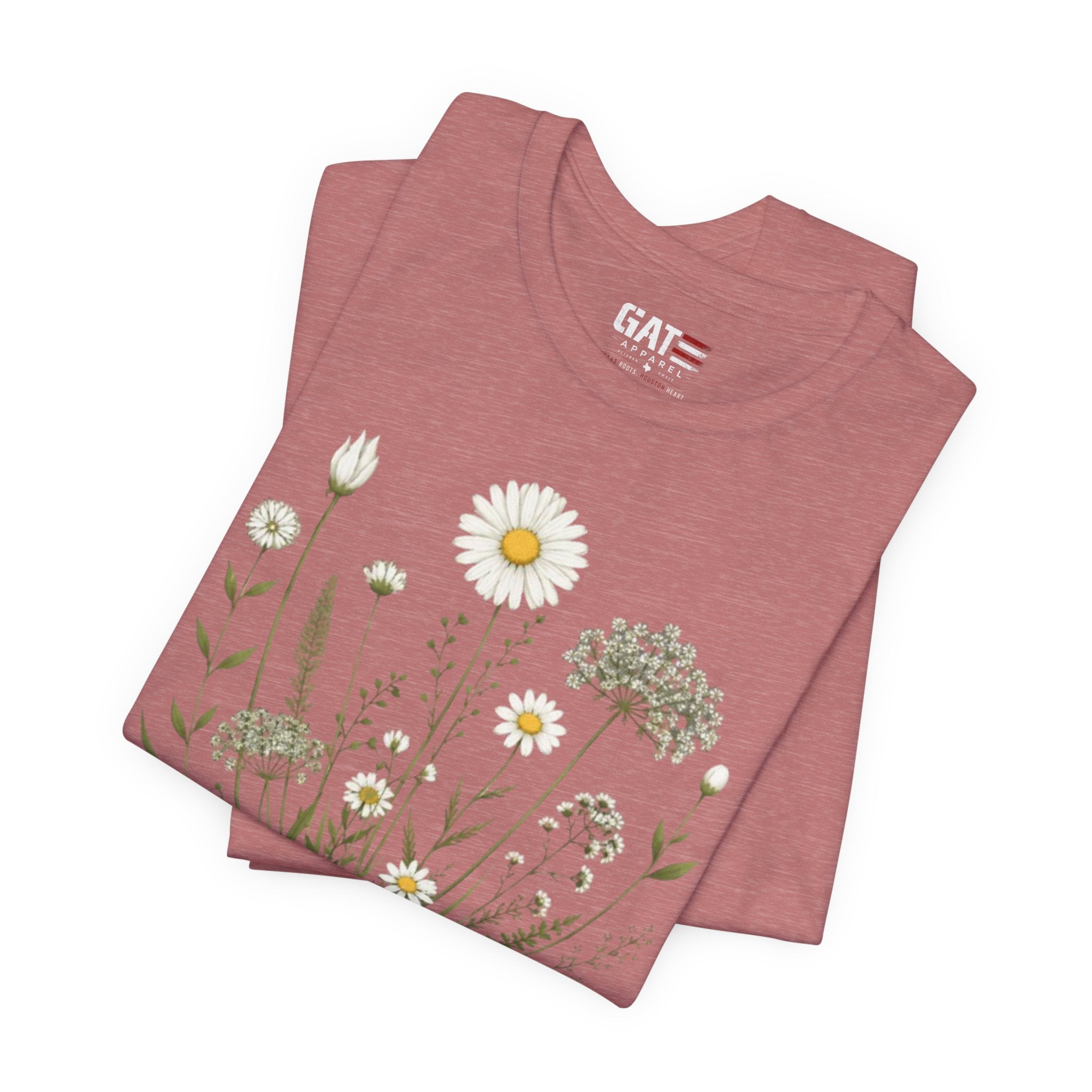 Floral 'Grow Positive Thoughts' T‑Shirt
