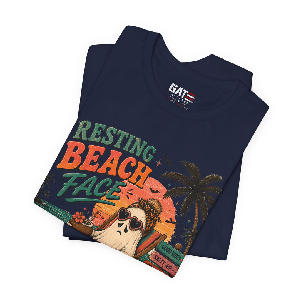 Summerween Shirt, Spooky Beach Shirt, Ghost Beach Tee, Halloween Beach Shirt, Coastal Halloween Tee, Tropical Ghost Shirt