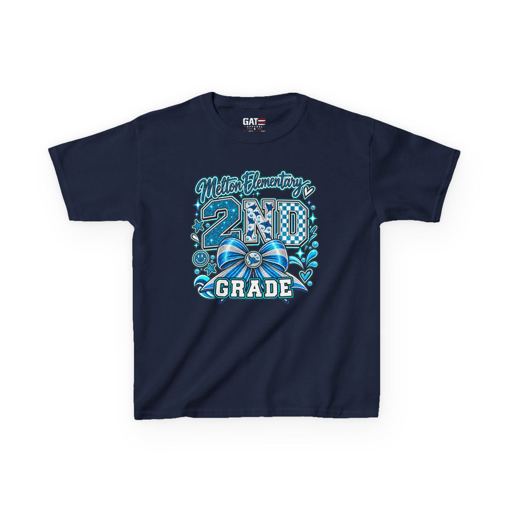 Melton 2nd Grade Kids T‑Shirt — Ribbon Design