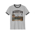 Austin, Texas Vintage Skyline Ringer T-Shirt