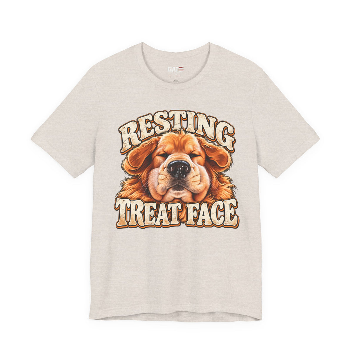 Resting Treat Face Dog T-Shirt — Funny Puppy Graphic Tee for Dog Lovers