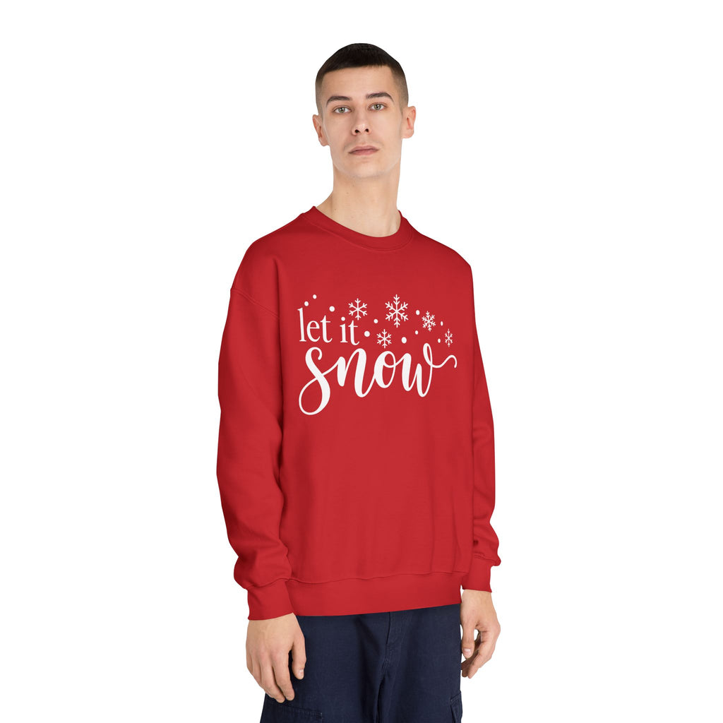 Let It Snow Crewneck Sweatshirt - product mockup view 11