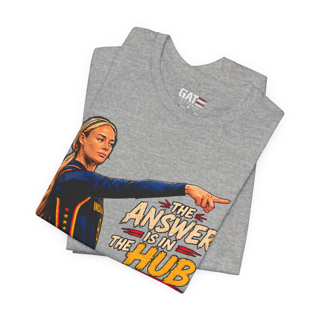 The Answer Is In The Hub Shirt | School Graphic Tee