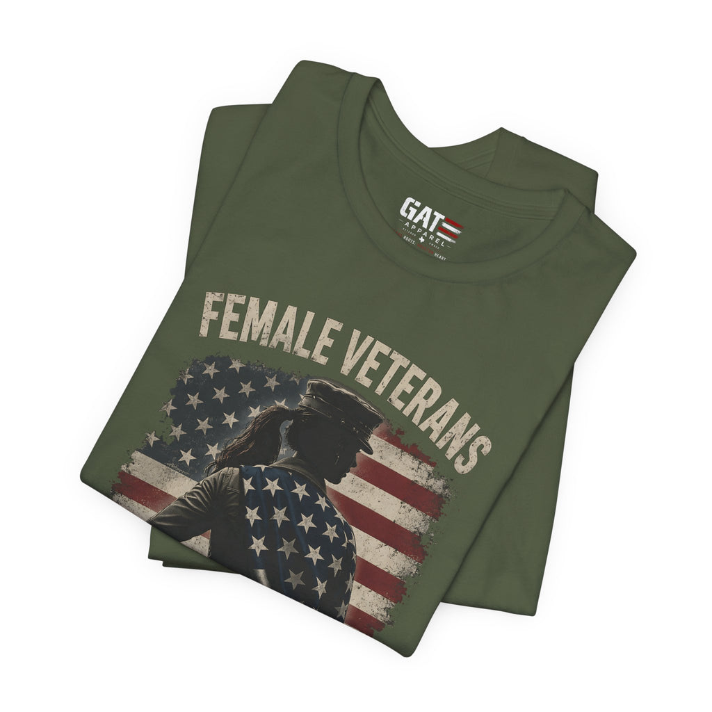 Female Veteran Shirt, Women Veteran Tee, Patriotic Military Shirt for Women, Female Veterans Gift, Veteran Pride Shirt, Women Who Served