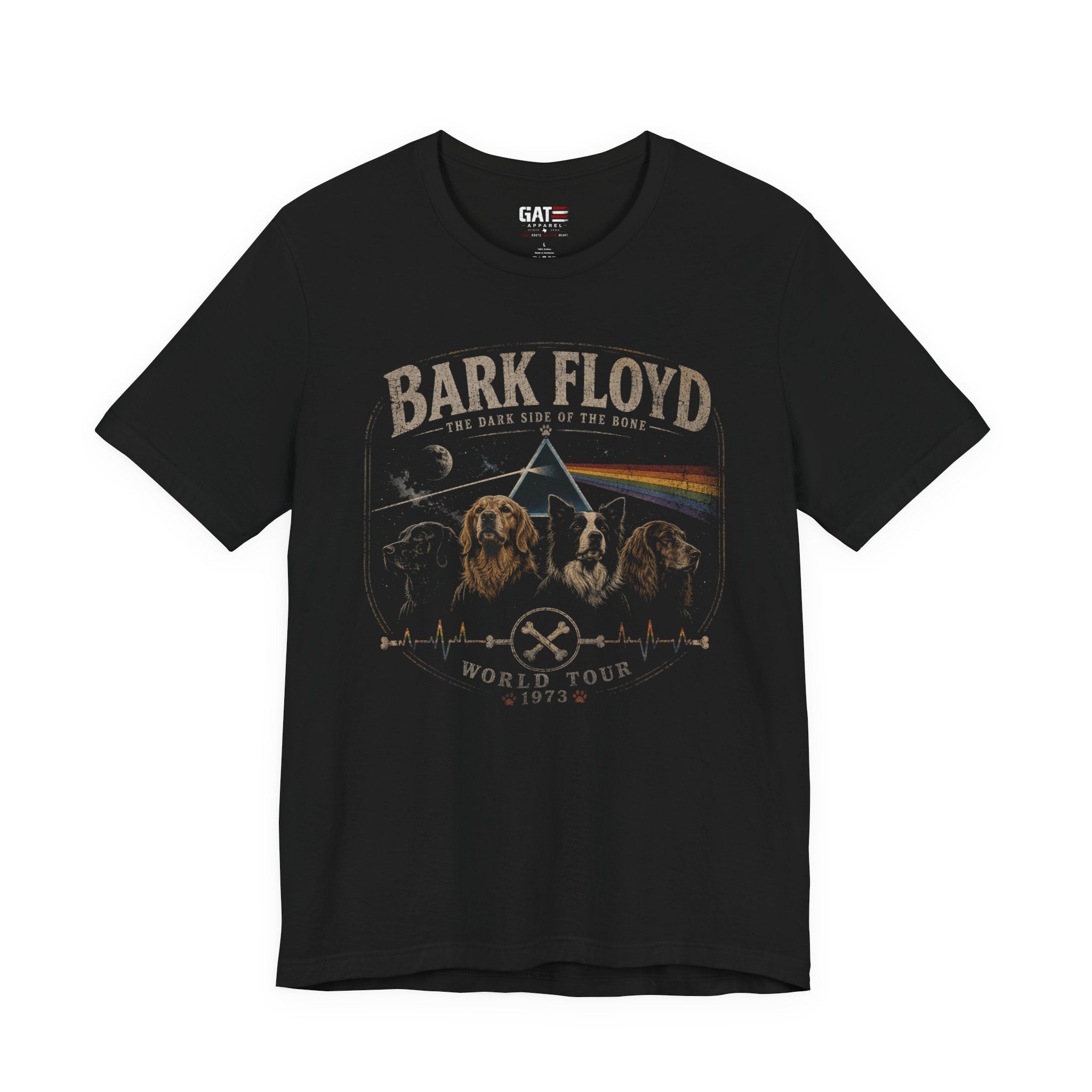 Bark Floyd Band Tee – Vintage 'Dark Side of the Bone' Dog Tour T-Shirt