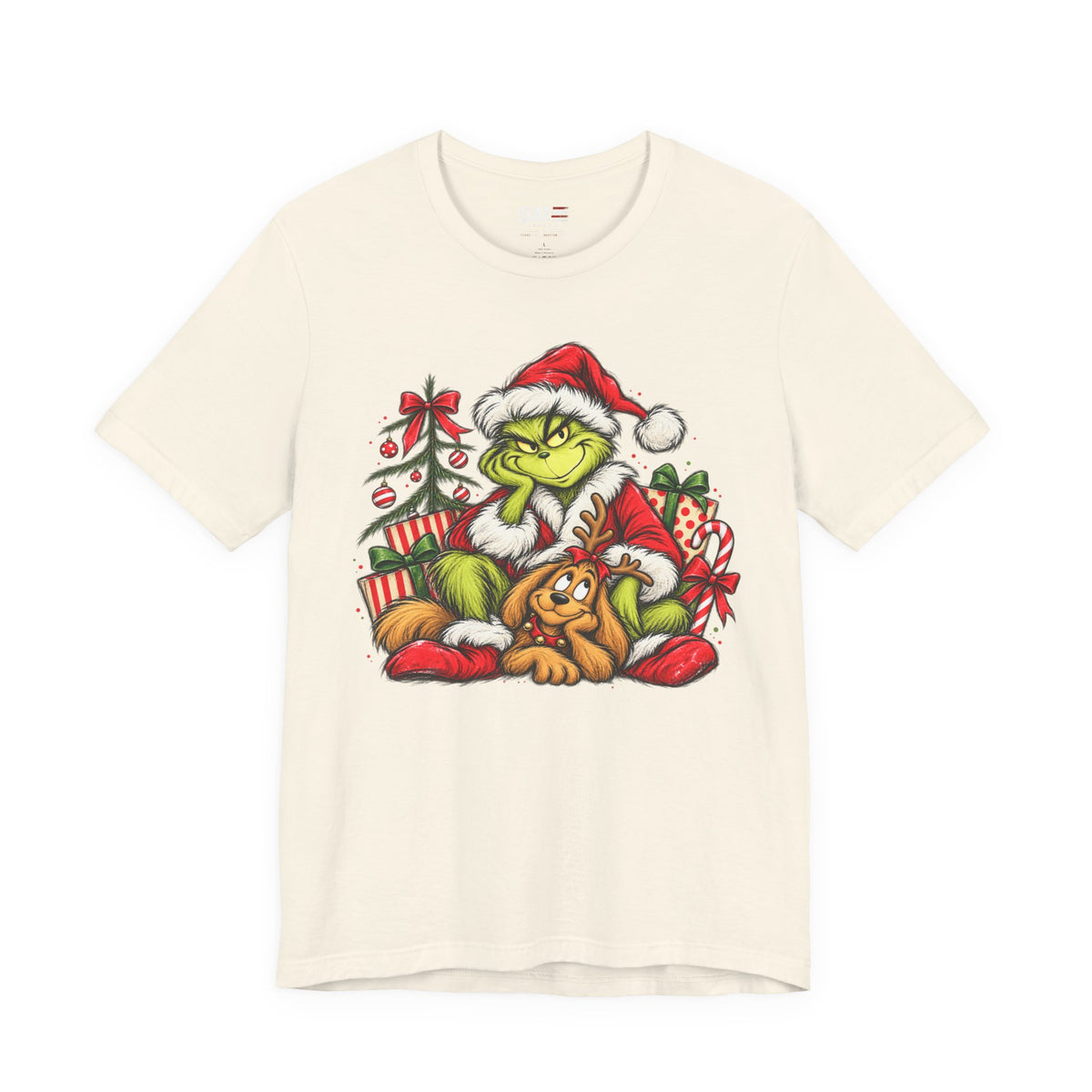 Grinch Christmas Graphic T-Shirt - product mockup view 3