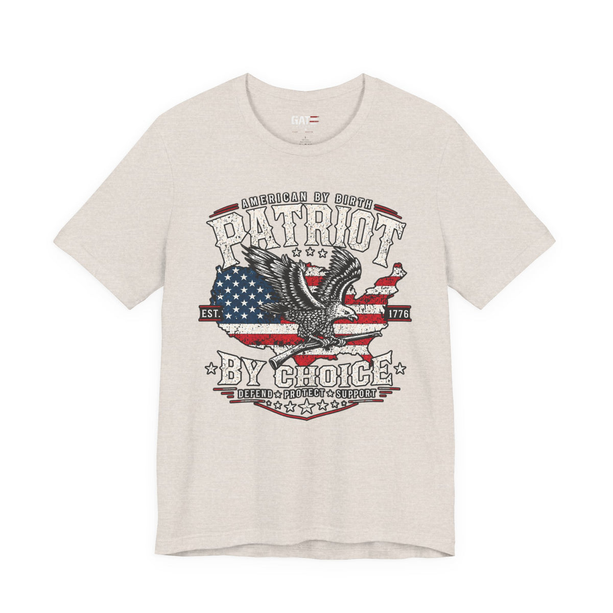 Patriot by Choice Shirt | American Flag Eagle Tee