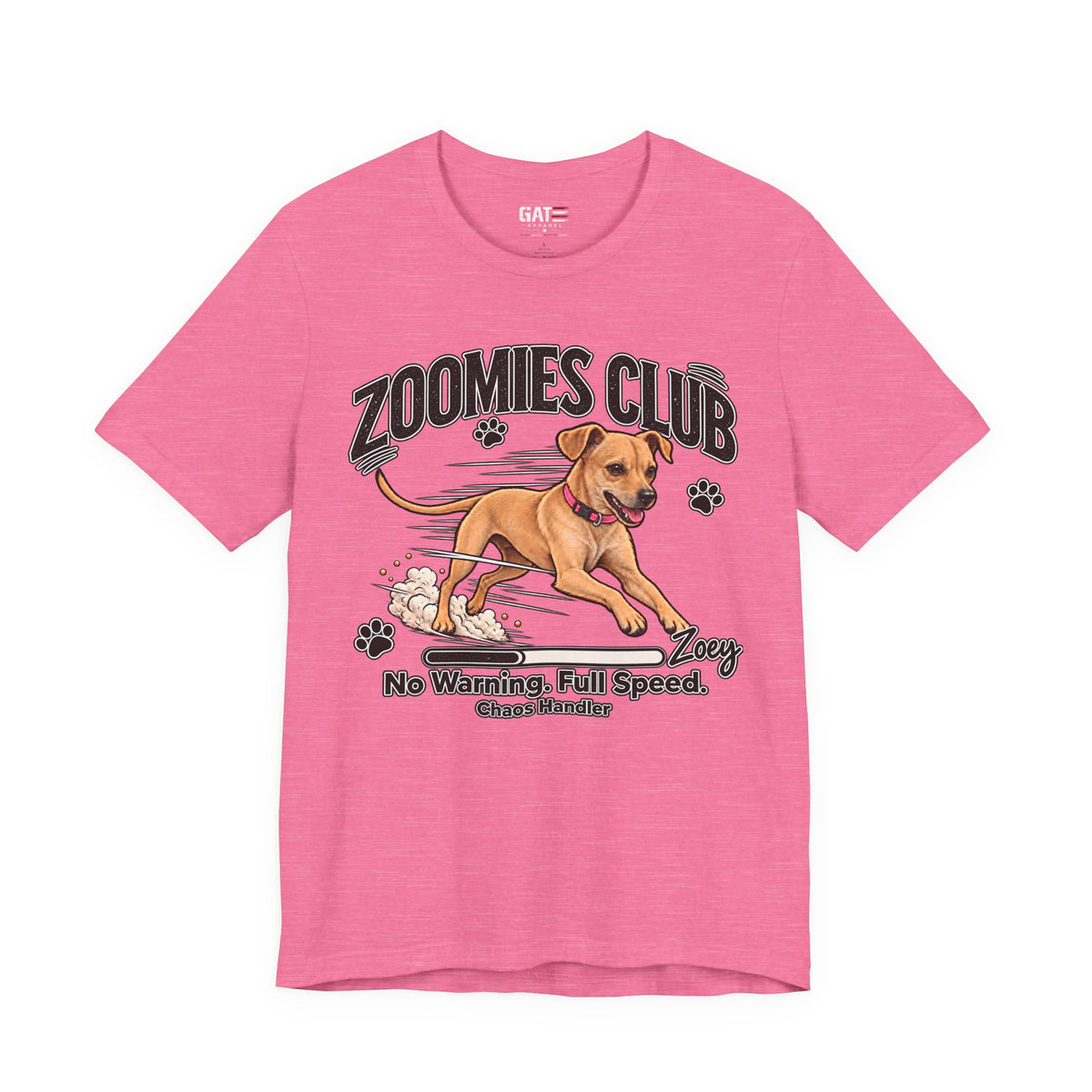 Personalized Zoomies Club Dog Shirt | Custom Pet Tee