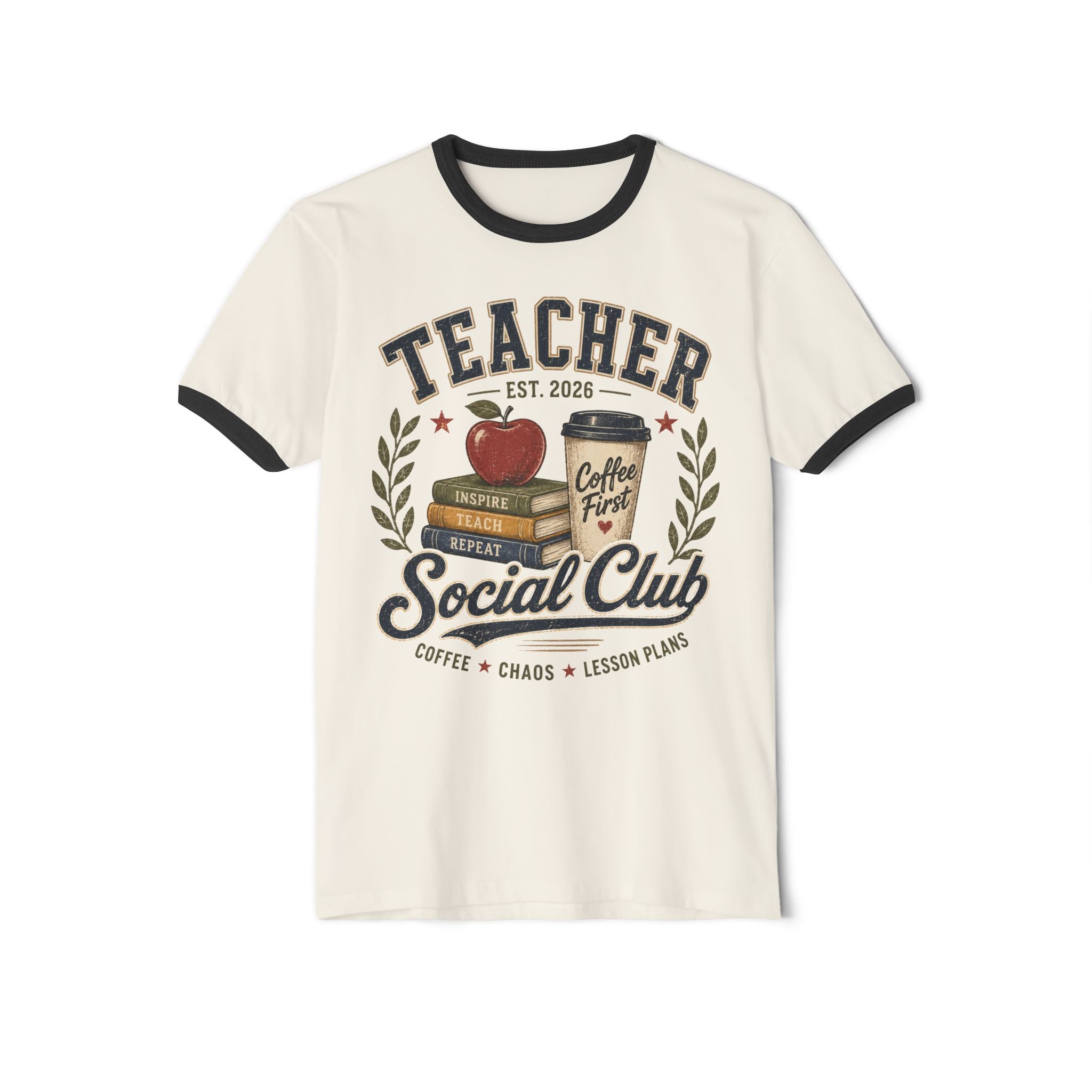 Copy of Yellowstone National Park Ringer T-Shirt — Retro Geyser Graphic