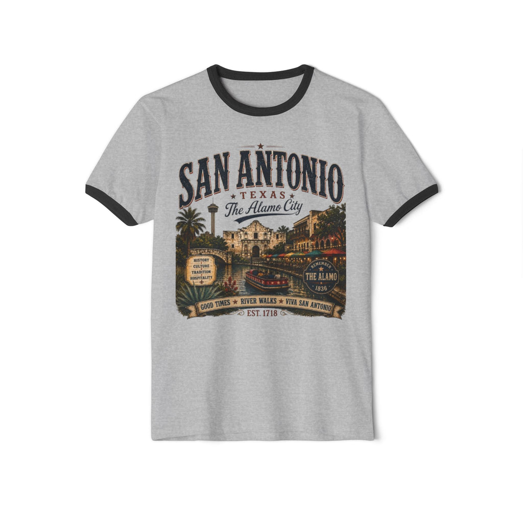 San Antonio Vintage Ringer T-Shirt — The Alamo City Retro Tee