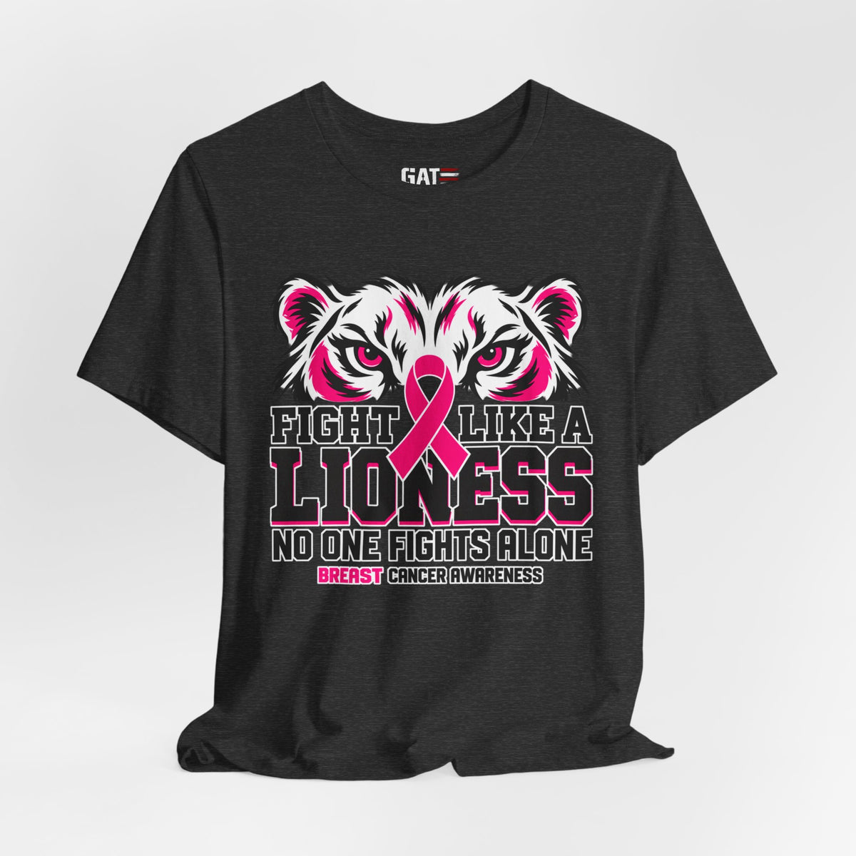 Fight Like a Lioness Breast Cancer Awareness T-Shirt