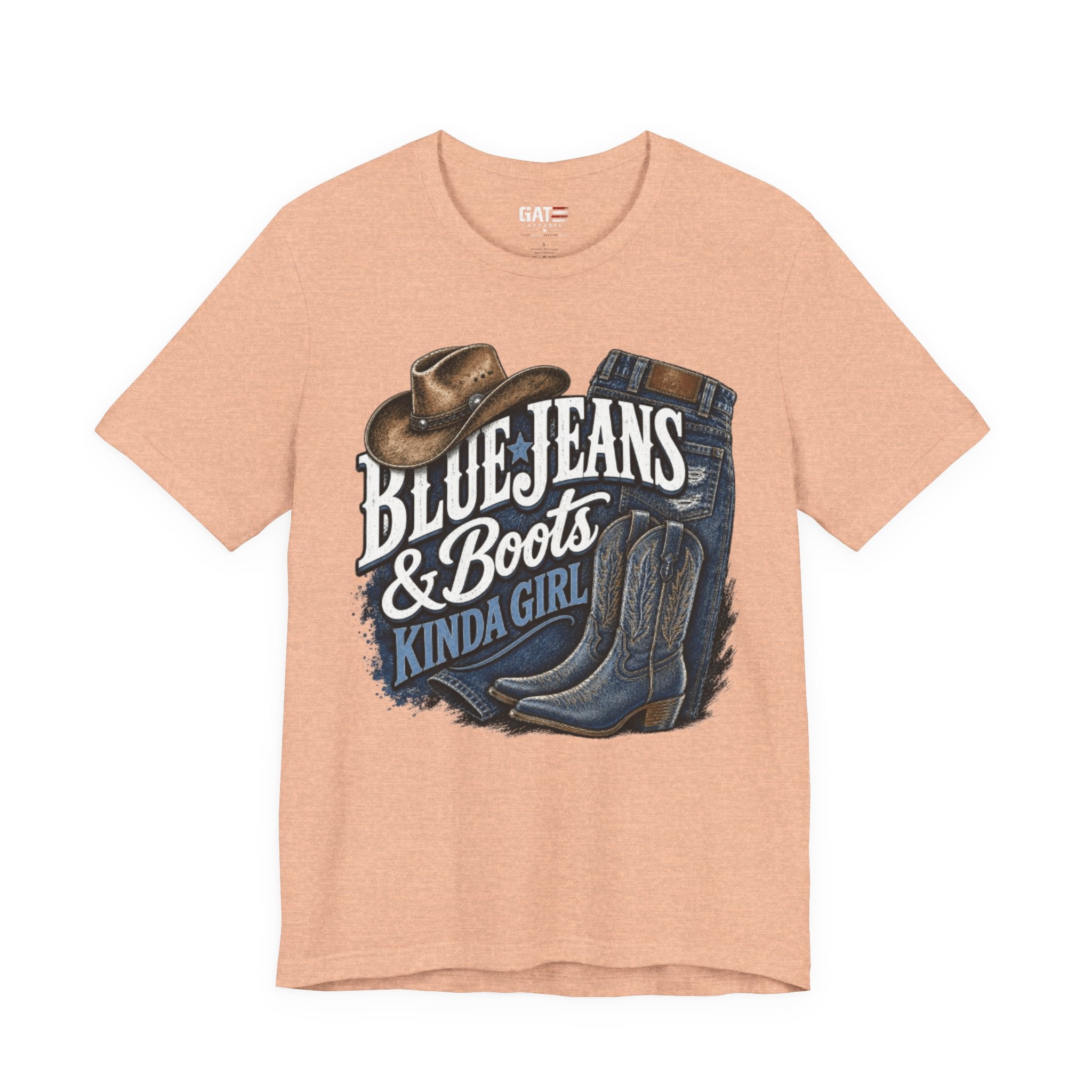 Blue Jeans & Boots Kinda Girl Country Cowgirl T‑Shirt