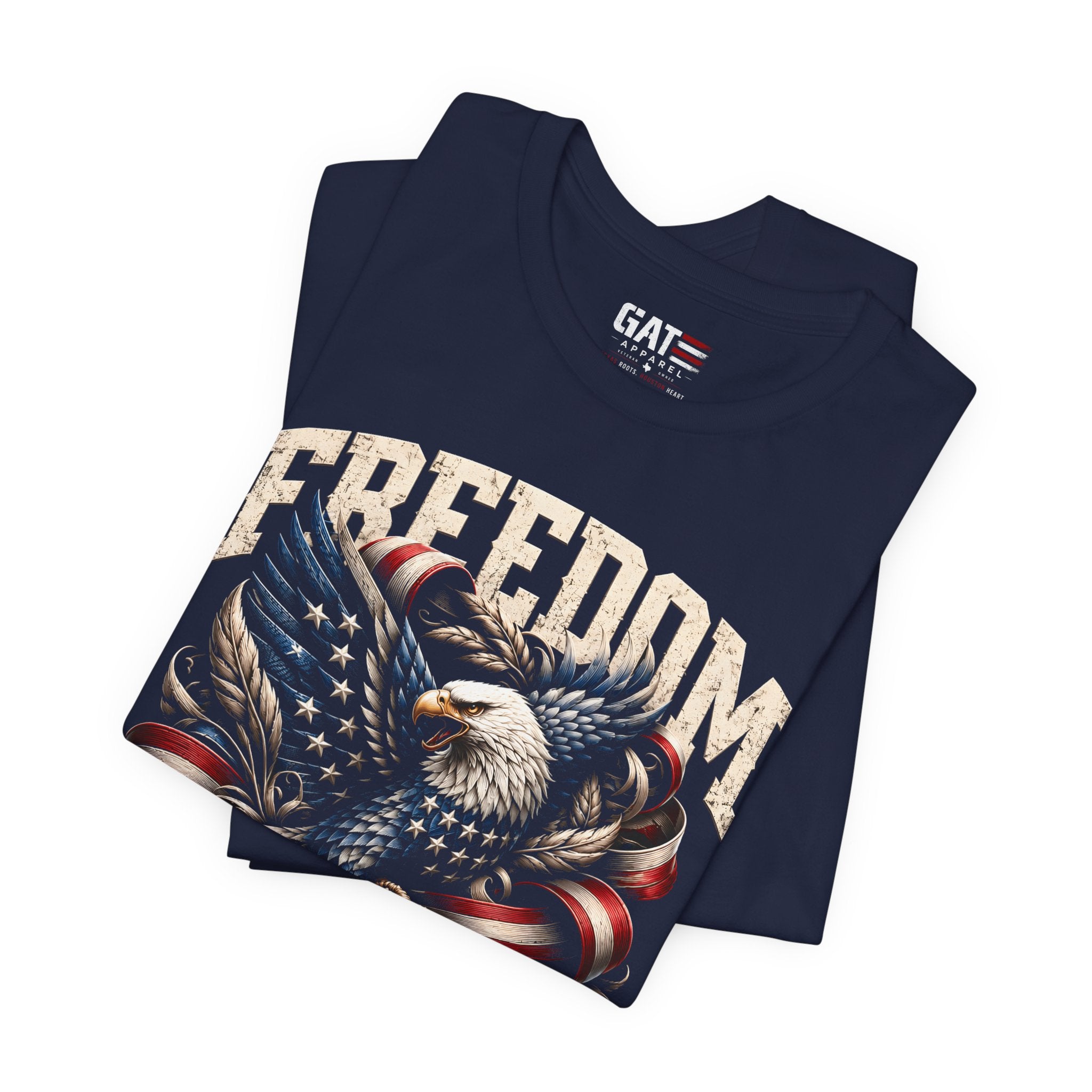 Freedom America Shirt, Land of the Free Patriotic Eagle Tee, American Flag Shirt, 4th of July Graphic T Shirt, USA Pride Gift