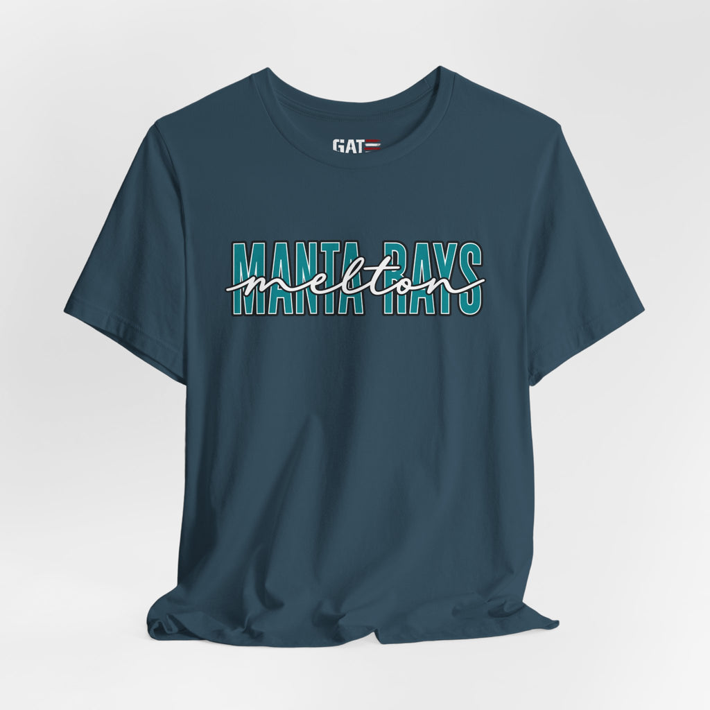 Melton Elementary Script Tee Teal