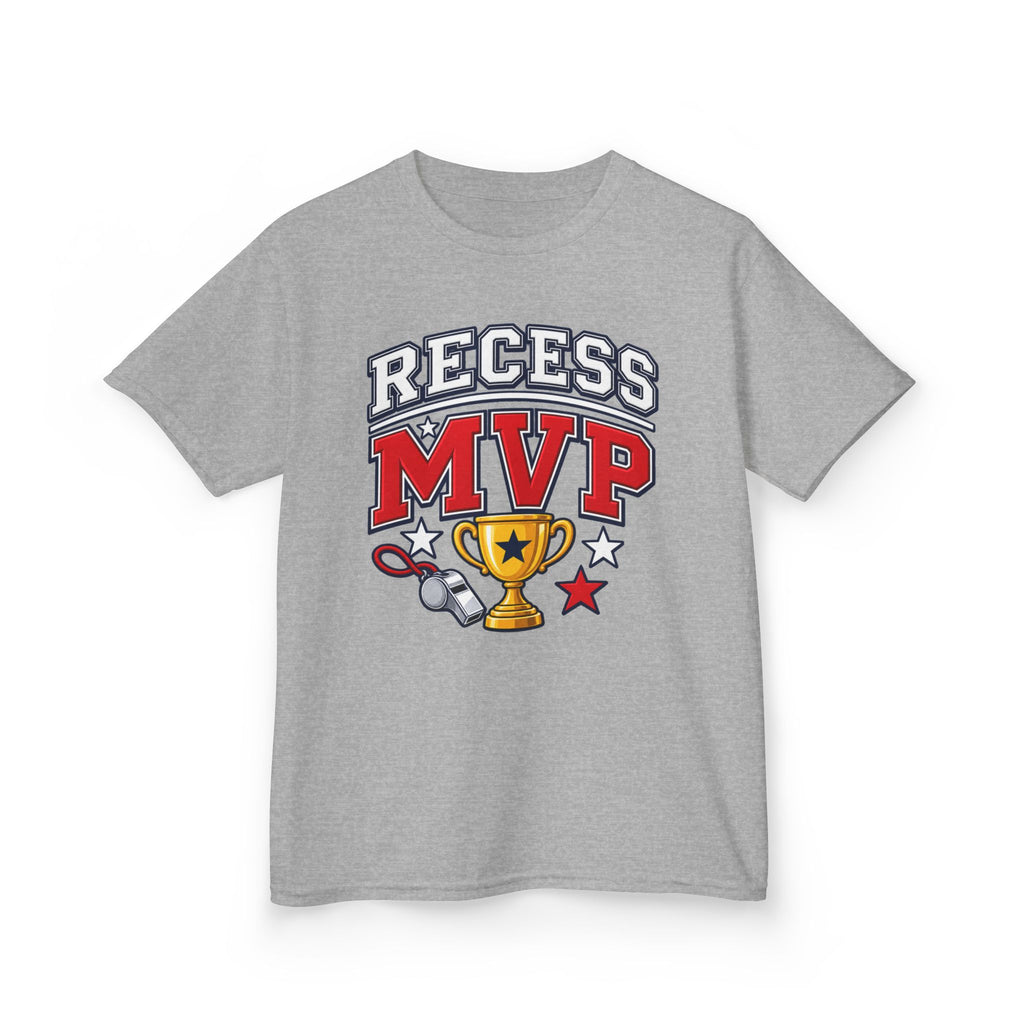 Recess MVP Kids T‑Shirt — Trophy & Whistle Playground Shirt for Boys & Girls