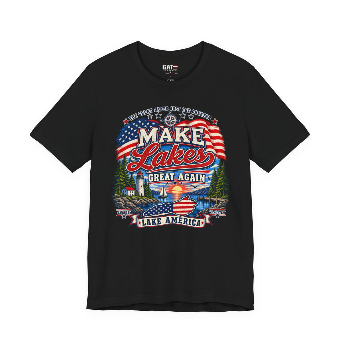 Make Lakes Great Again Shirt | Lake America Patriotic Tee