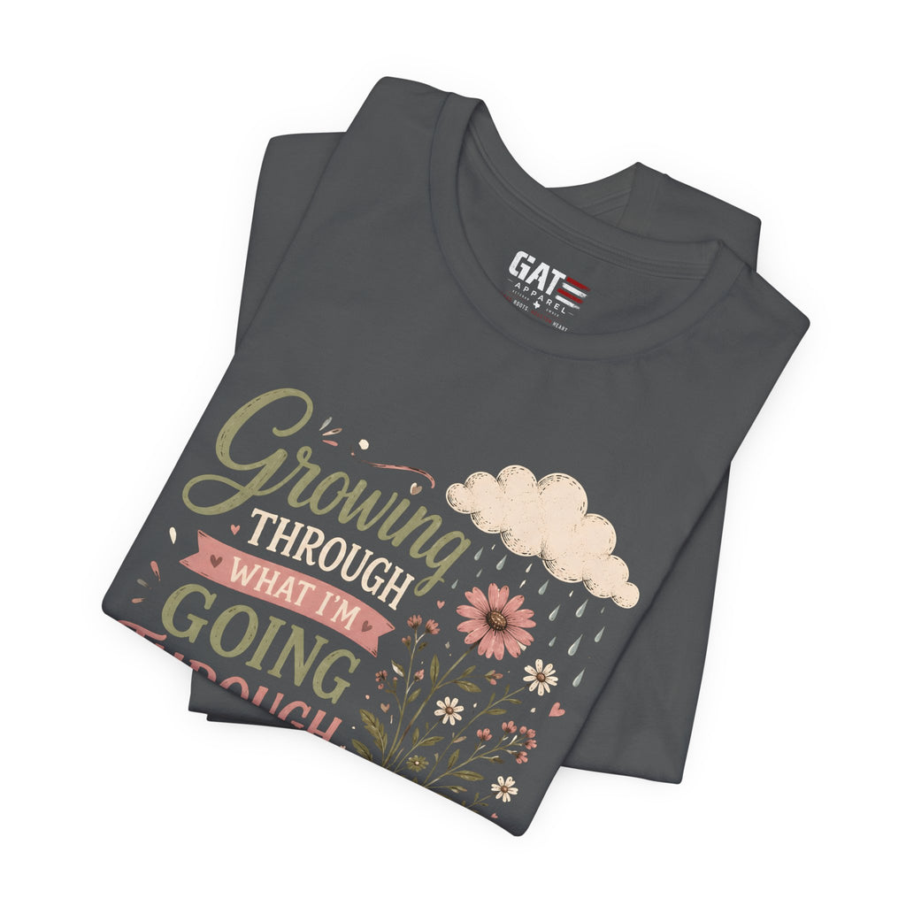 Motivational Christian Shirt for Women, Inspirational Growth Graphic Tee, Faith Encouragement Shirt, Floral Positive Mindset Gift