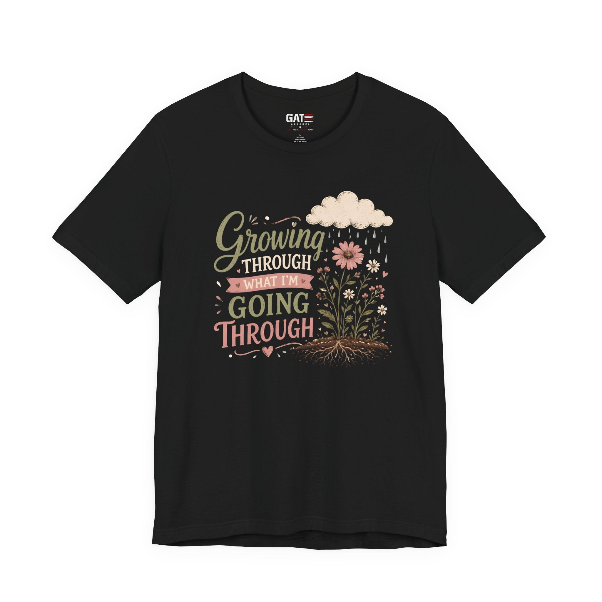 Motivational Christian Shirt for Women, Inspirational Growth Graphic Tee, Faith Encouragement Shirt, Floral Positive Mindset Gift