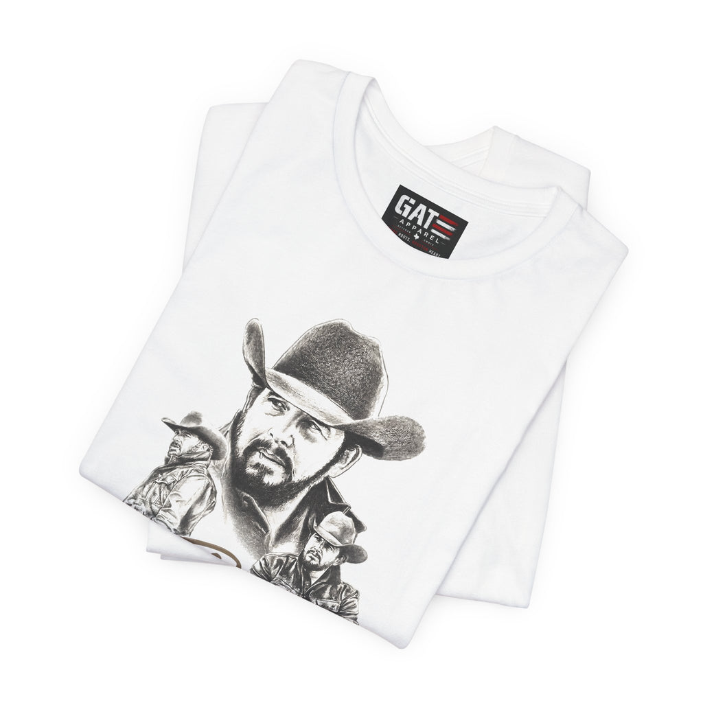 Get Ripped Yellowstone Inspired Cowboy Graphic Tee | Dutton Ranch Shirt