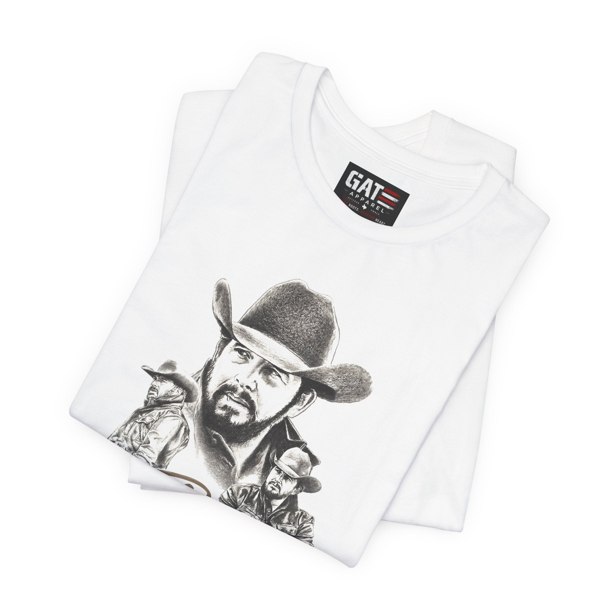 Get Ripped Yellowstone Inspired Cowboy Graphic Tee | Dutton Ranch Shirt