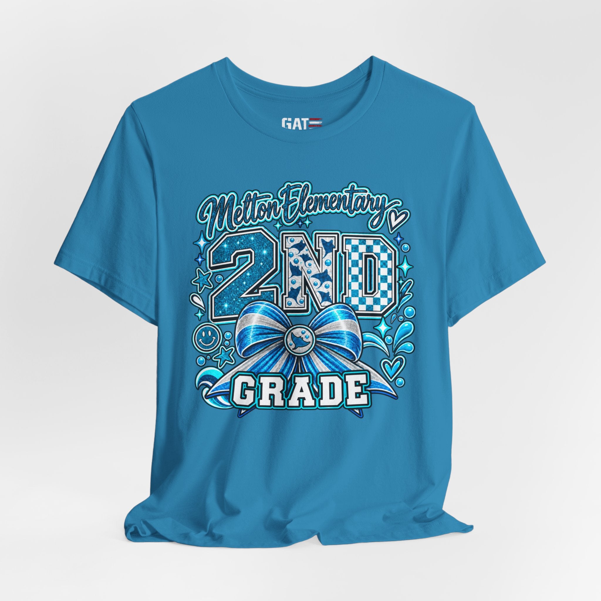 Melton 2nd Grade School T‑Shirt — Bow Design