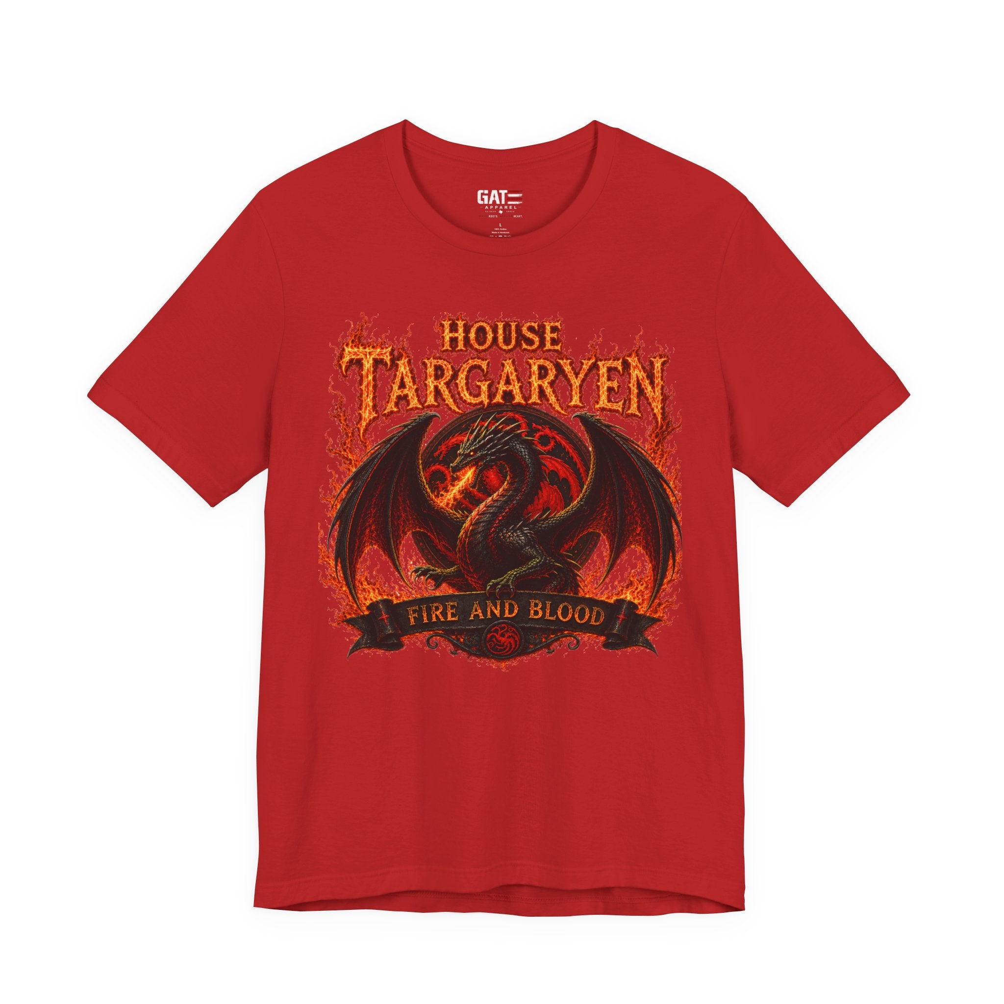 Targaryen Dragon Tee — "House Targaryen: Fire and Blood" Graphic T-Shirt