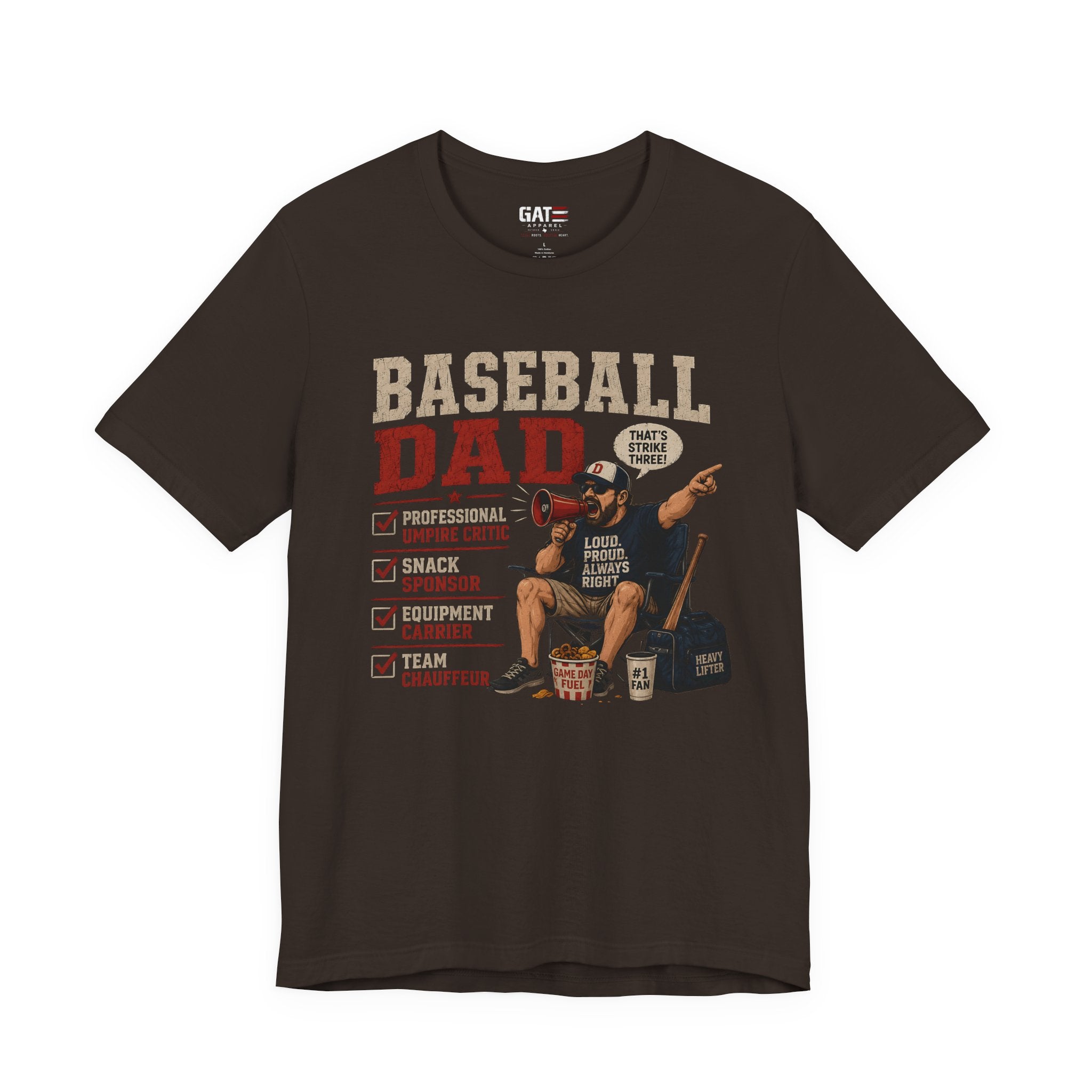 Baseball Dad Shirt, Funny Baseball Dad Gift, Travel Ball Dad Tee, Baseball Parent Shirt, Coach Dad Shirt, Game Day Dad Shirt