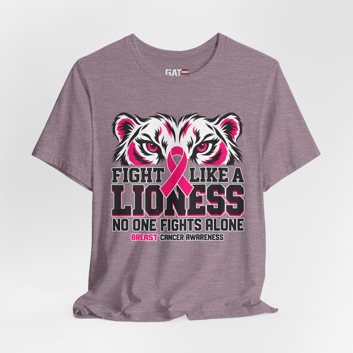 Fight Like a Lioness Breast Cancer Awareness T-Shirt