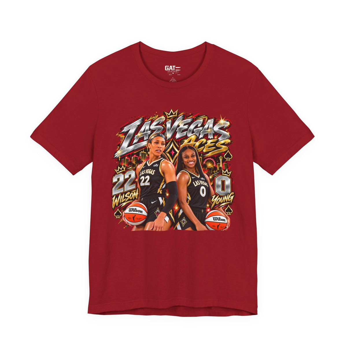 Las Vegas Aces WNBA Shirt – Women's Basketball Graphic Tee product mockup 12