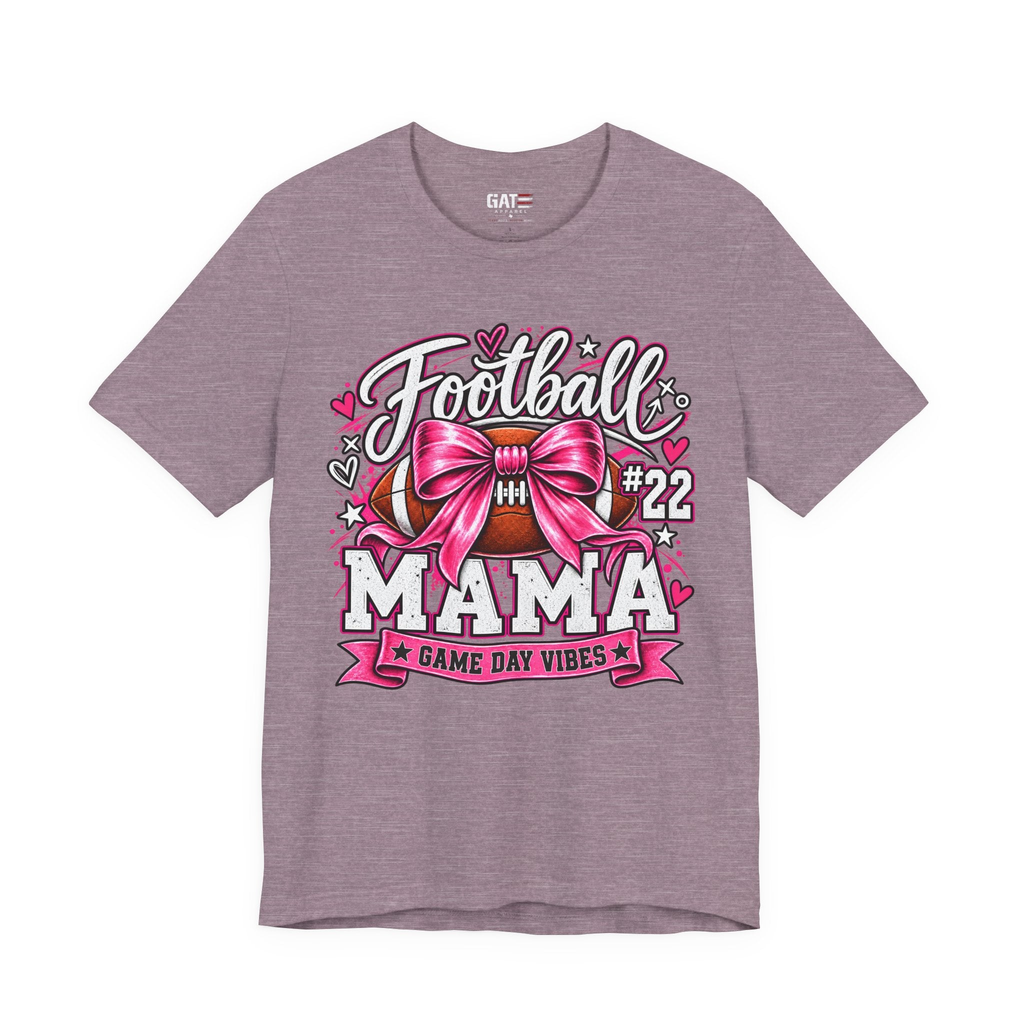 Football Mom Personalized Shirt Custom Player Name Number Helmet Game Day Tee